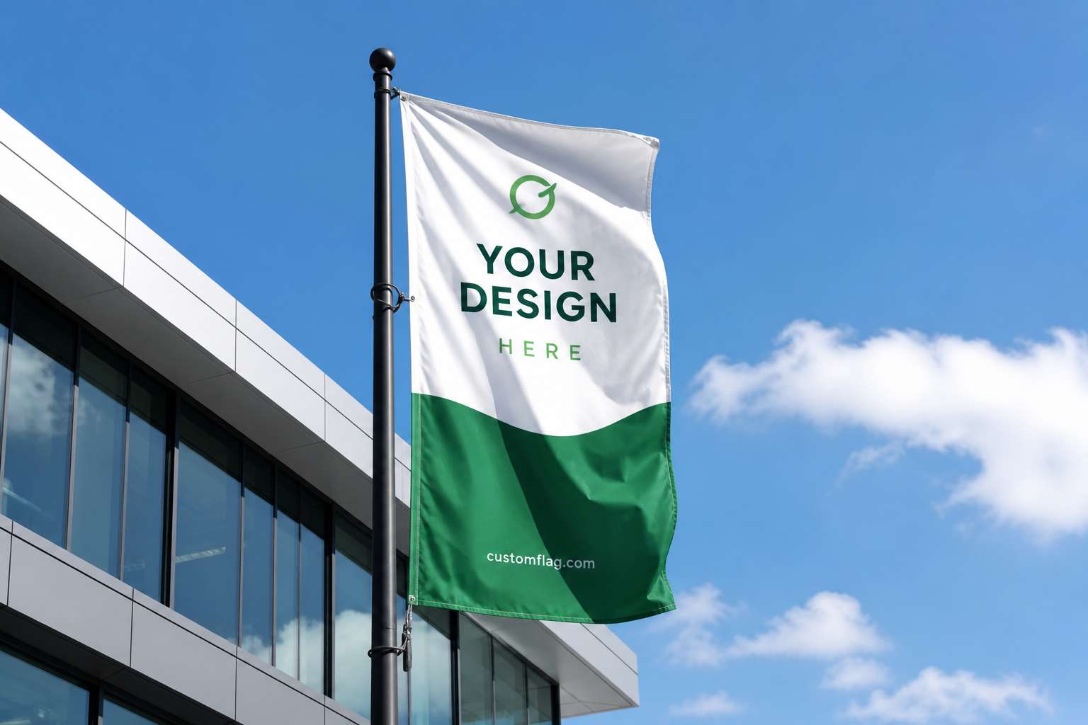 Custom Pole Flag — product sample — Hero