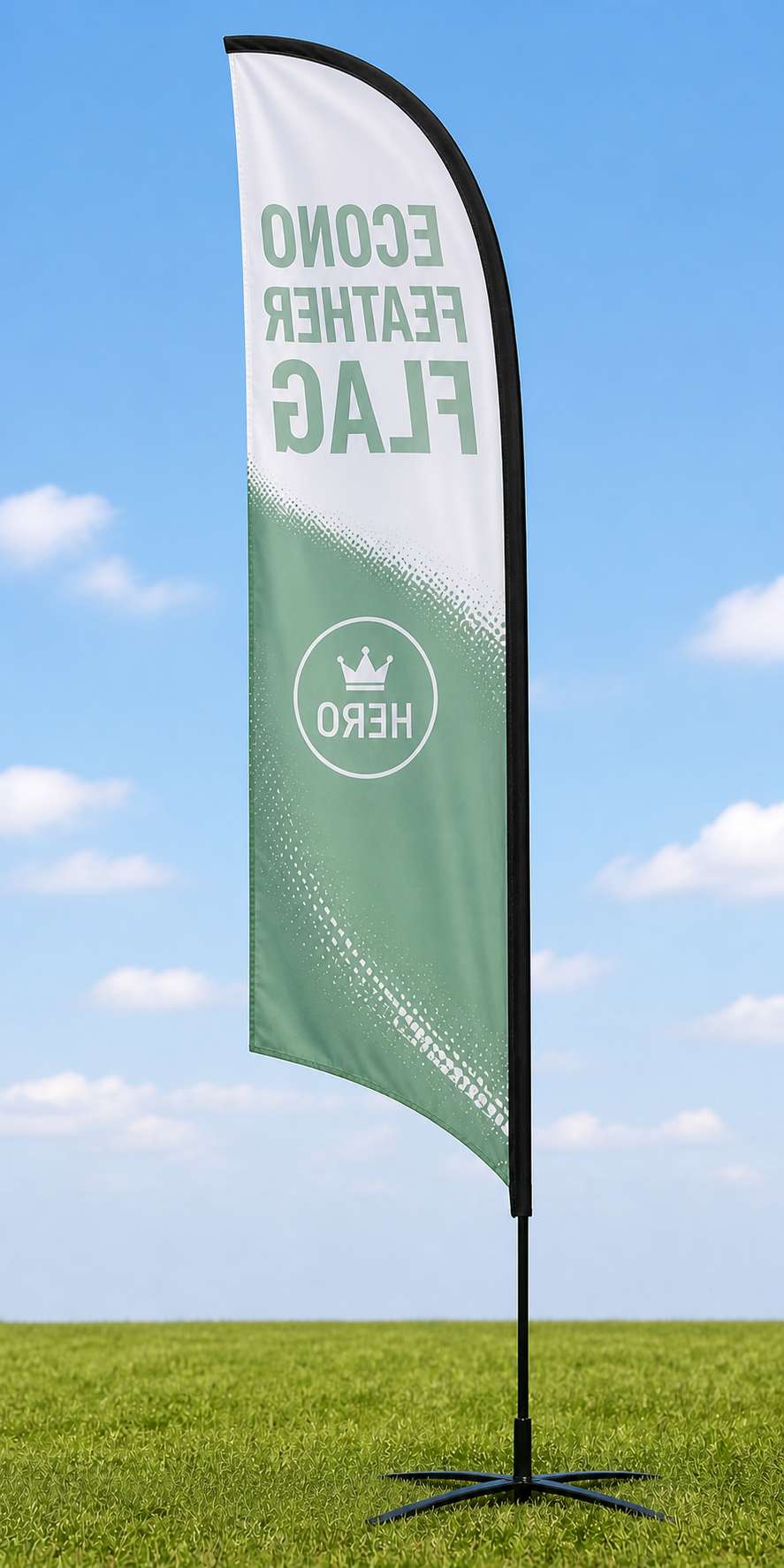 Econo Feather Flag — product sample — Back