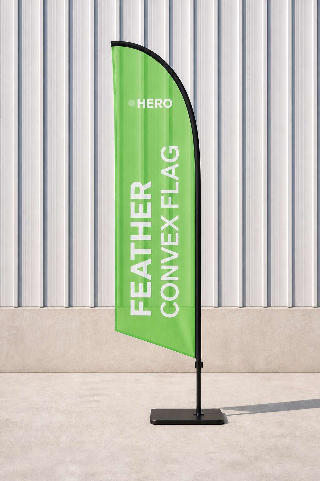 Feather Convex Flag — product sample — Back
