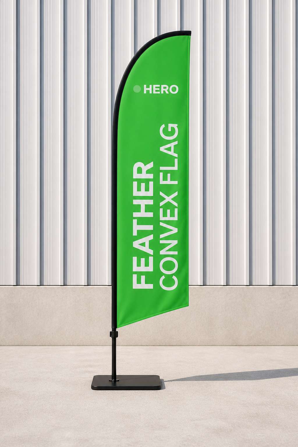 Feather Convex Flag — product sample — Front