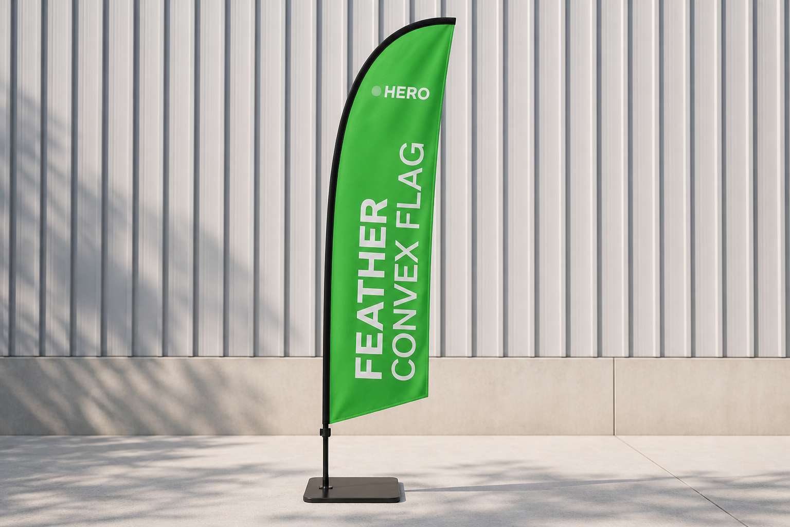 Feather Convex Flag — product sample — Hero
