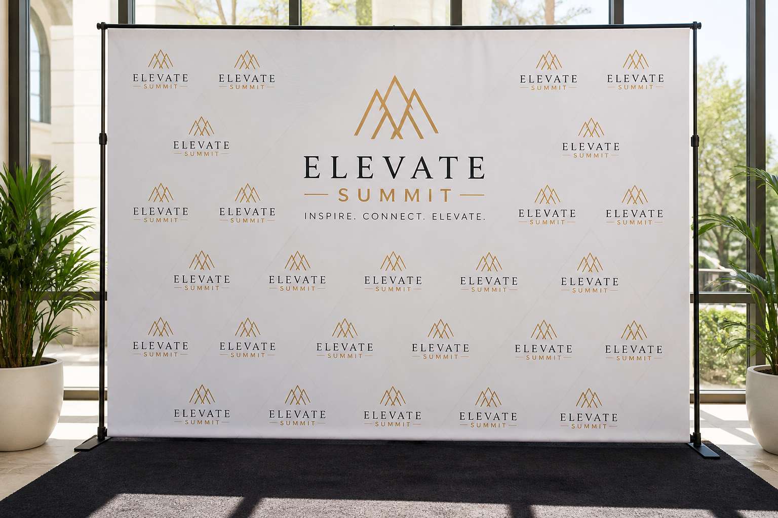 Step and Repeat Backdrop — product sample — Hero