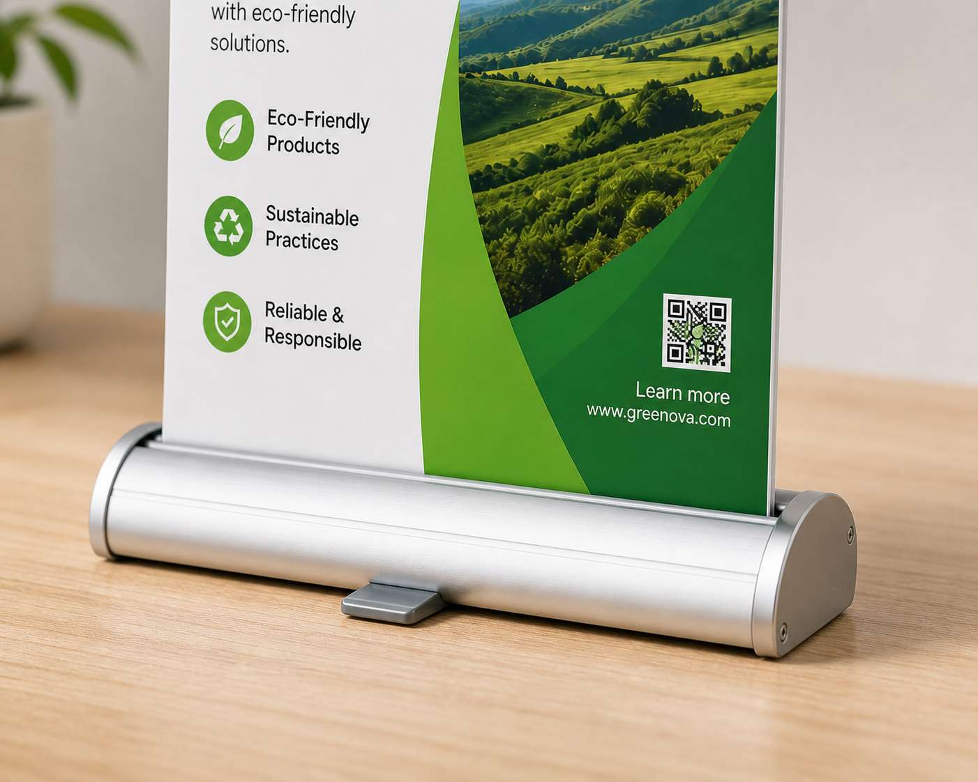 Table Top Banner Stand — product sample — Detail