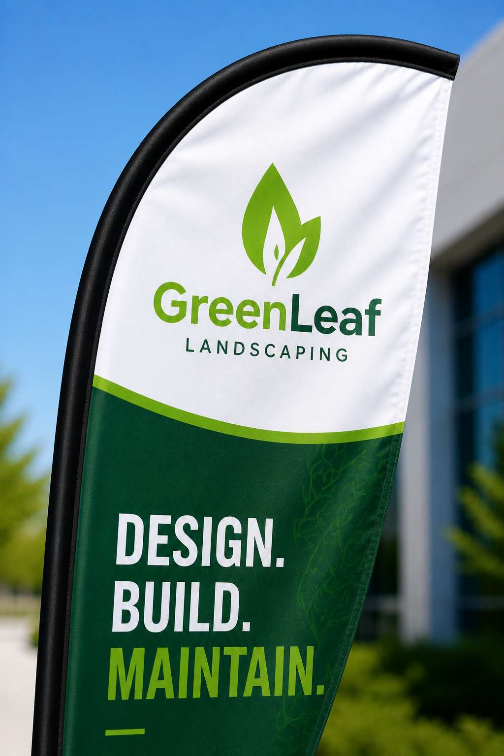 Teardrop Flag — product sample — Detail