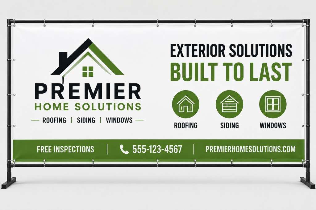 Vinyl Banner 13 oz. — product sample — Front