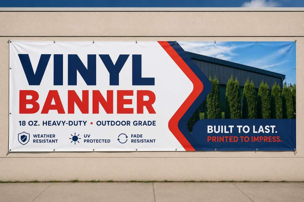 Vinyl Banner 18 oz. — product sample — Front