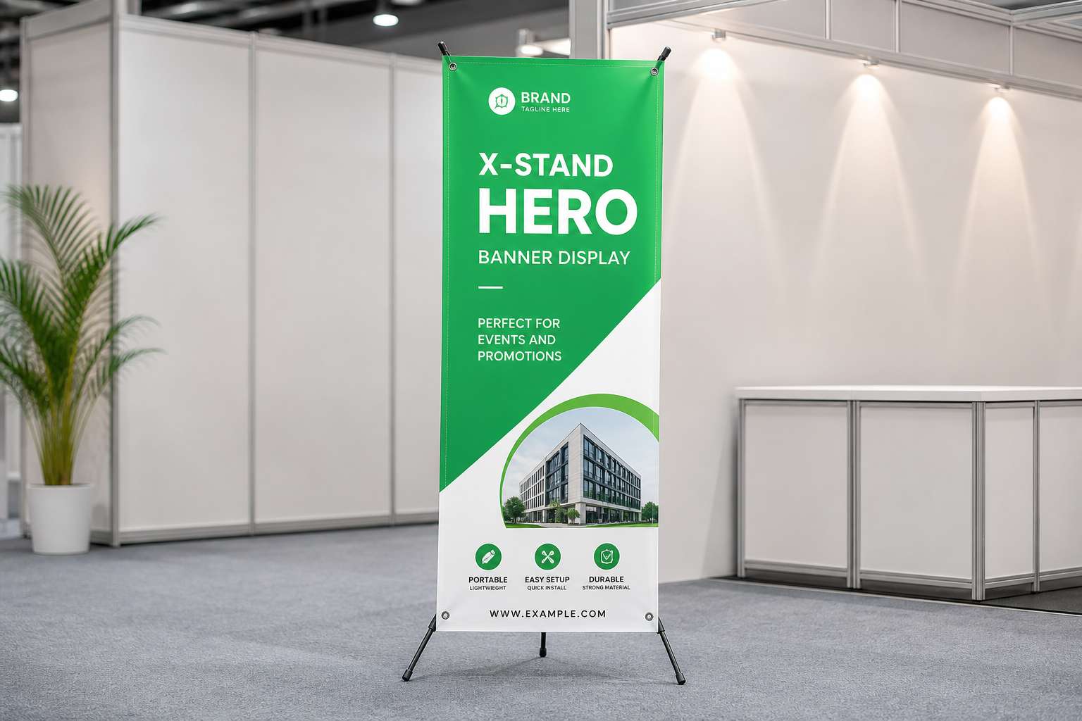 X-Stand — product sample — Hero