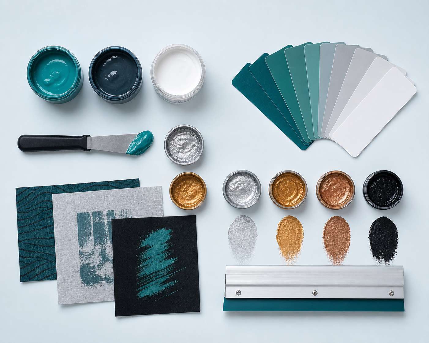 Inks & specialty finishes — product sample