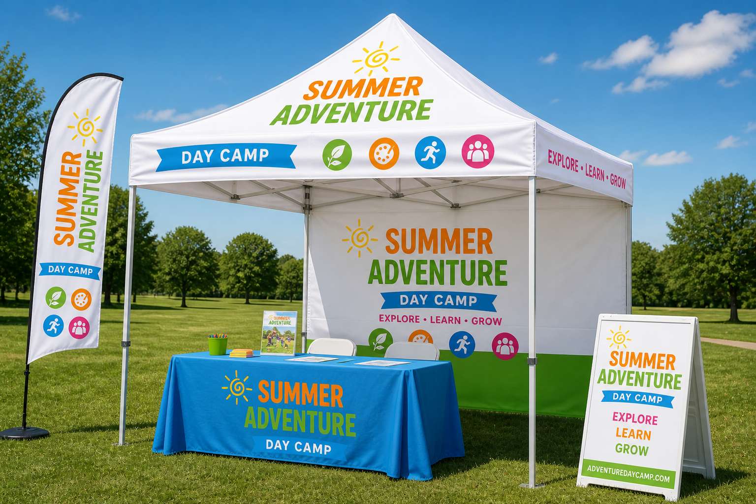 10×10 & 10×20 Pop-Up Canopy Tents — product sample — Trade show setup