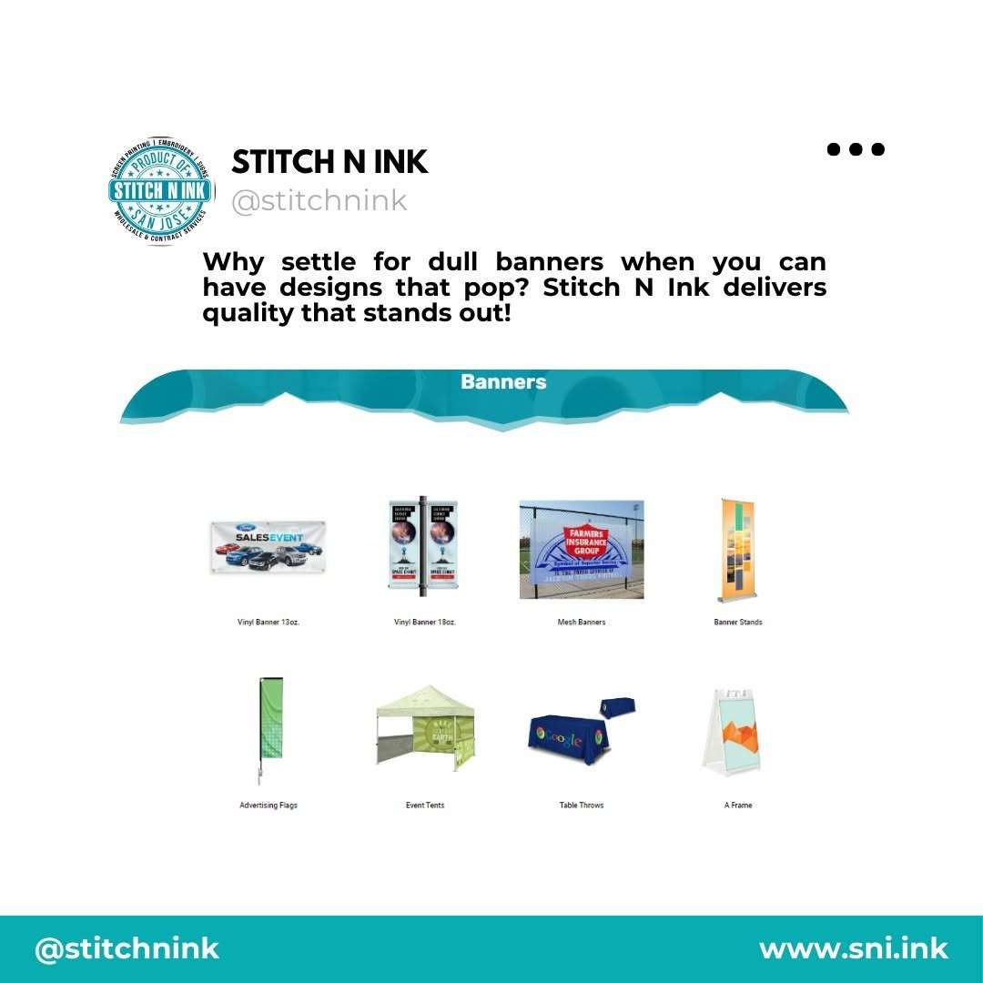 Printed banner display — wide-format production